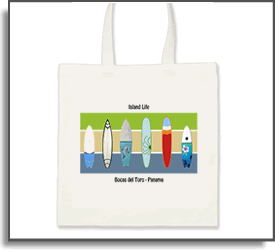 Surfing Bocas  - Legit Shredding Tote Bag- Island Art by Yotigo